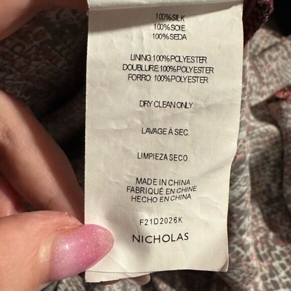 NICHOLAS Aline Cross Over Halter Midi Dress with Side Gather - Picture 8 of 8